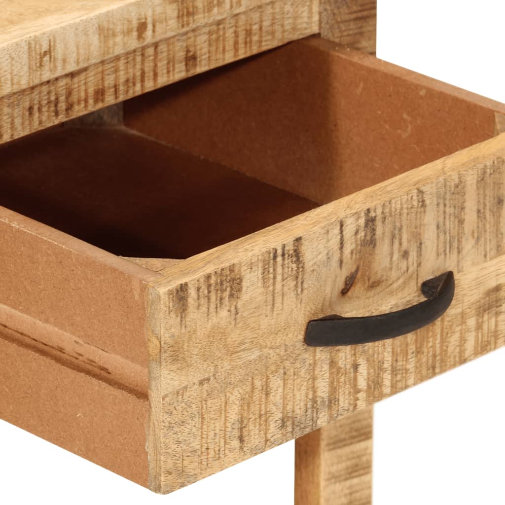 Mesa de cabeceira 40x40x50 cm madeira mangueira maciça