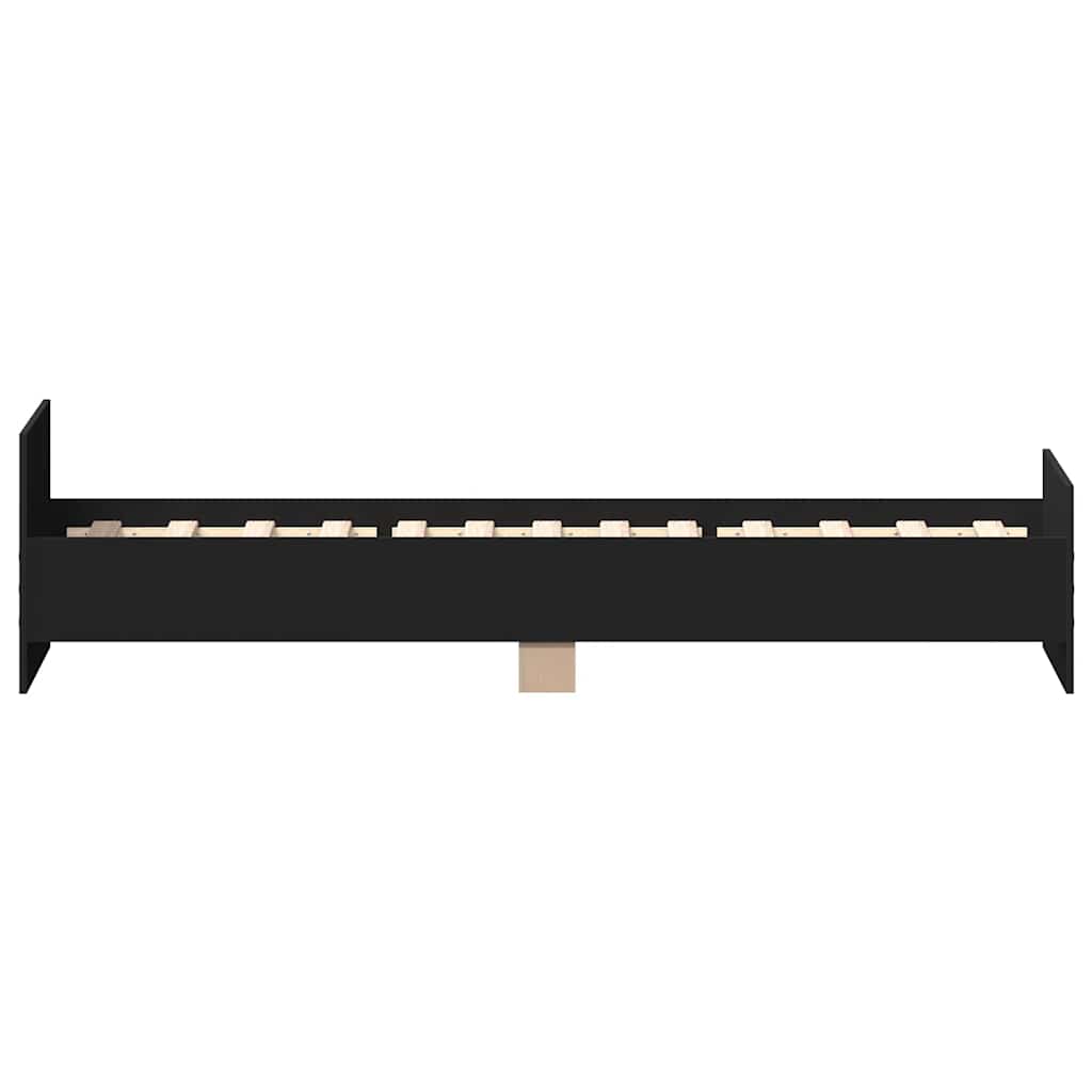 Estrutura cama solteiro 75x190 cm derivados de madeira preto