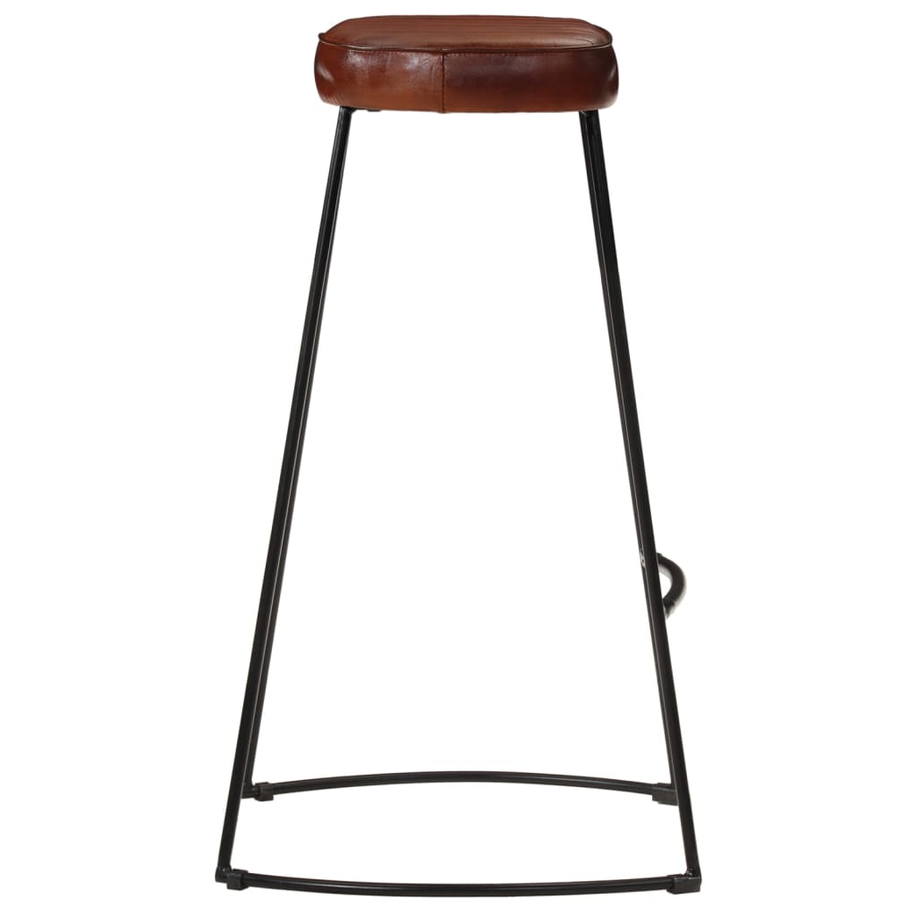 Bancos de bar Gavin 2 pcs 44x37,5x78 cm castanho-escuro