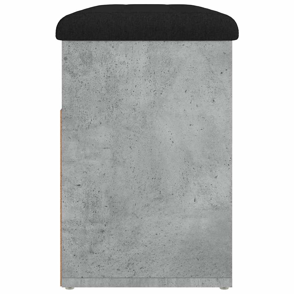 Banco sapateira 82x32x45,5cm derivados madeira cinzento cimento