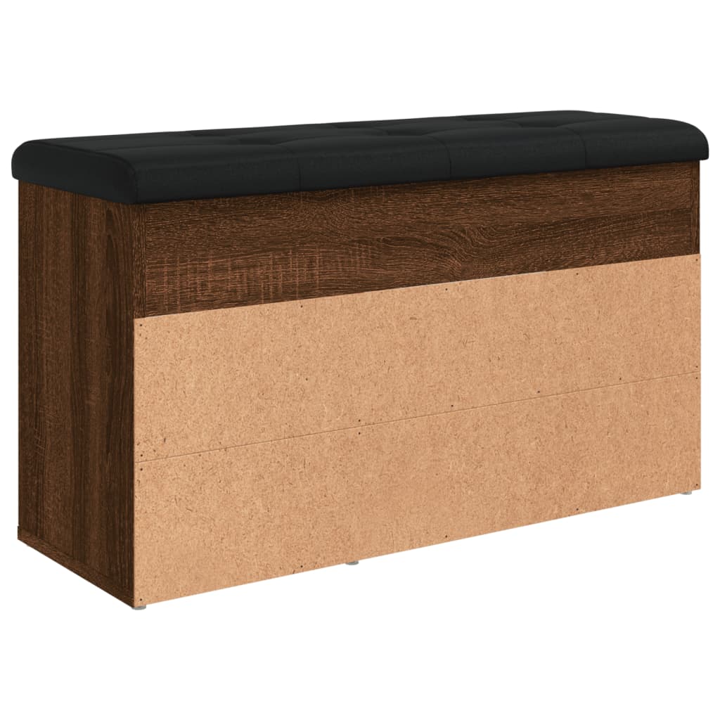Banco sapateira 82x32x45,5cm derivado madeira carvalho castanho
