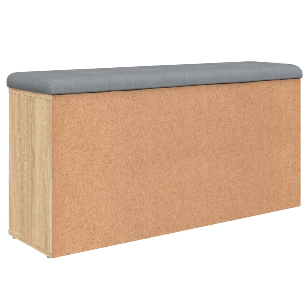 Banco sapateira 102x32x50 cm derivados madeira carvalho sonoma