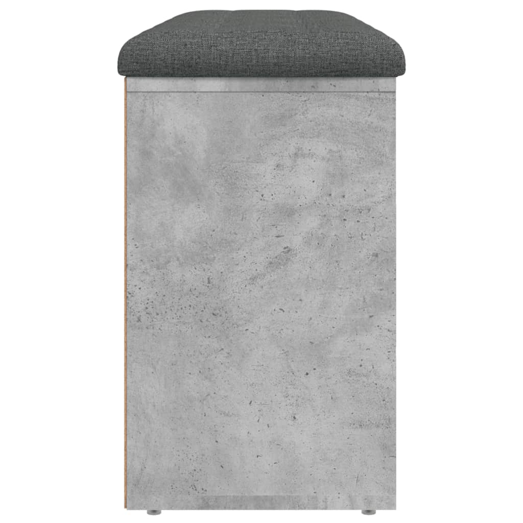 Banco sapateira 102x32x50 cm derivados madeira cinzento cimento