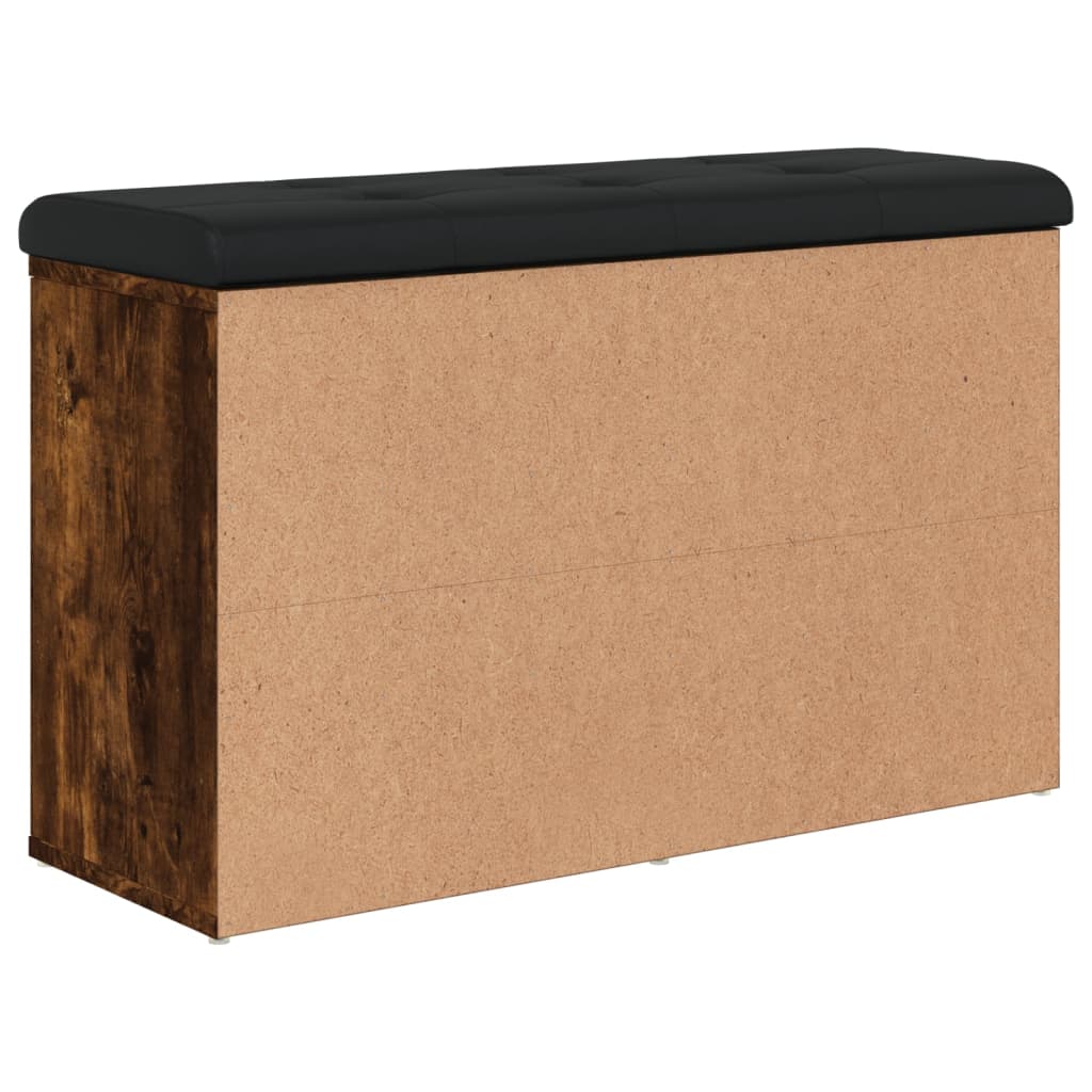 Banco sapateira 82x32x50 cm derivados madeira carvalho fumado