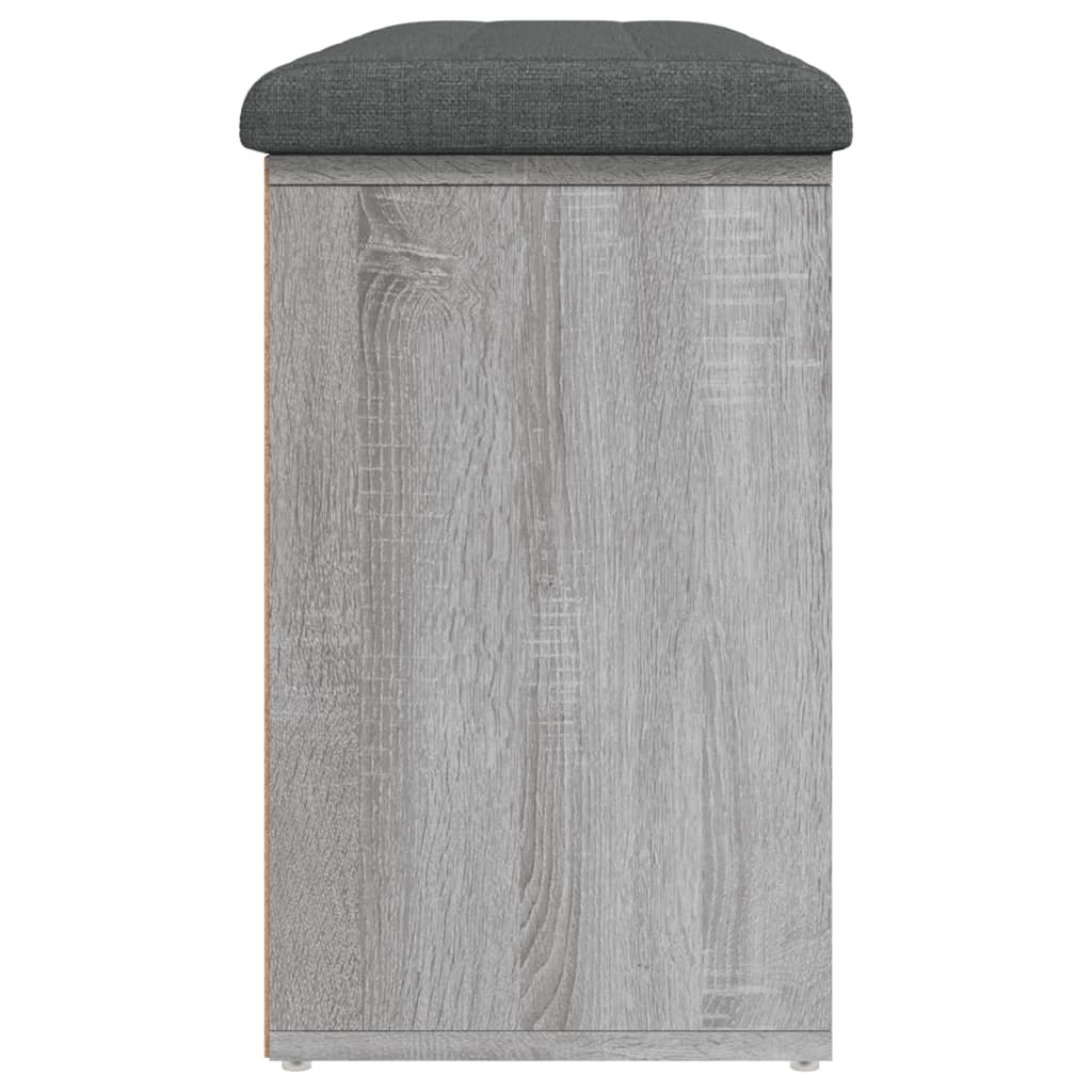 Banco sapateira 102x32x50 cm derivados madeira cinzento sonoma