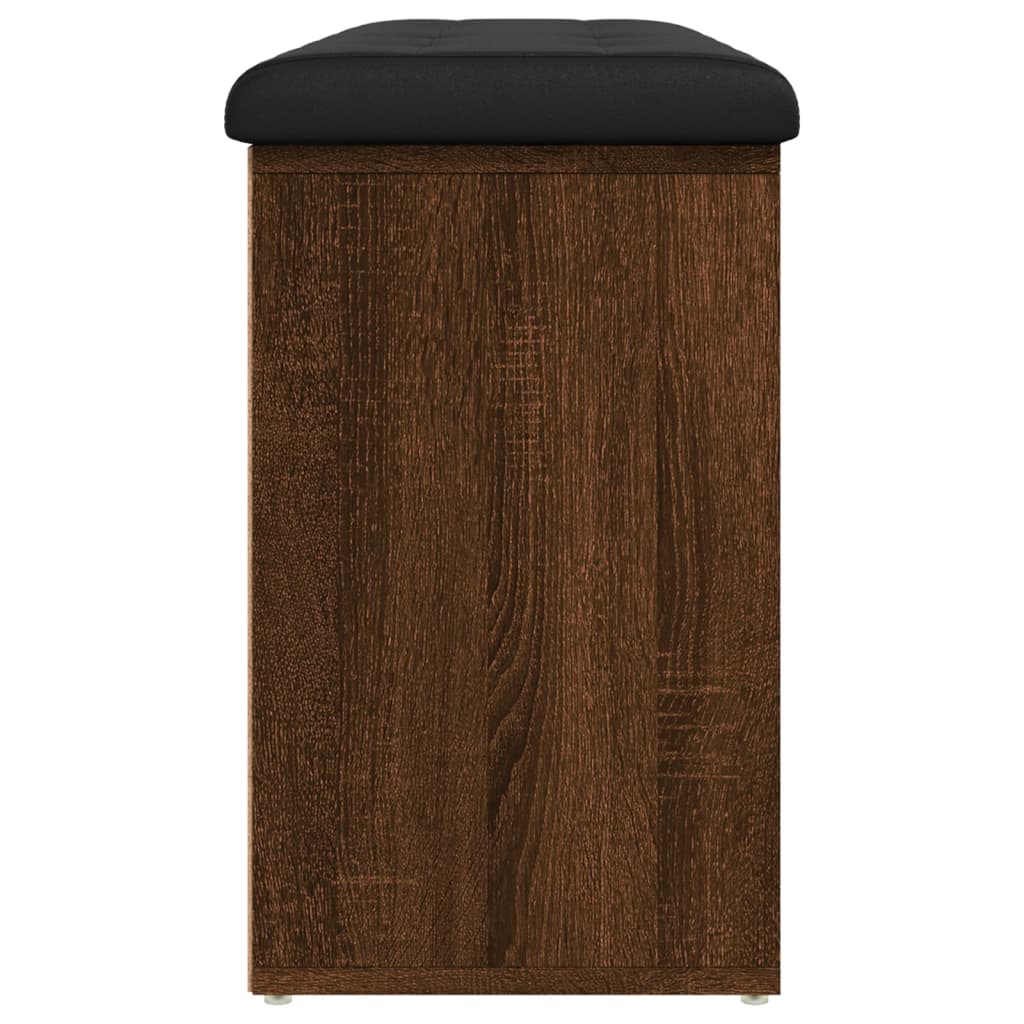 Banco sapateira 102x32x50cm derivados madeira carvalho castanho