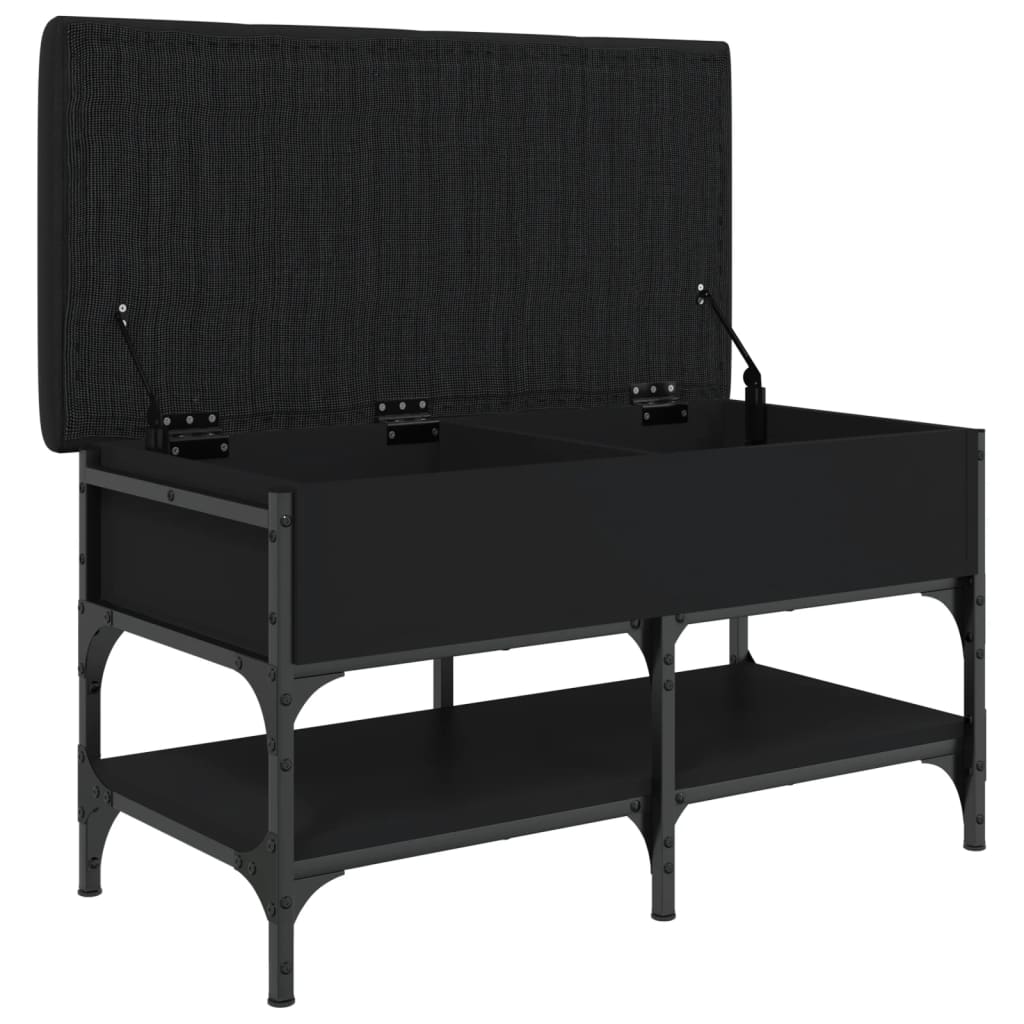 Banco sapateira 82x42x45 cm derivados de madeira preto