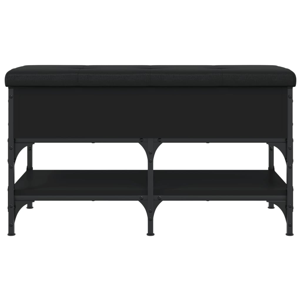 Banco sapateira 82x42x45 cm derivados de madeira preto