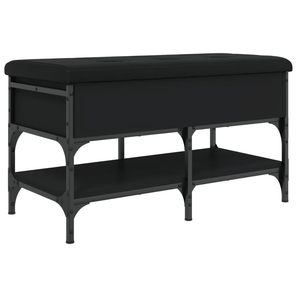 Banco sapateira 82x42x45 cm derivados de madeira preto
