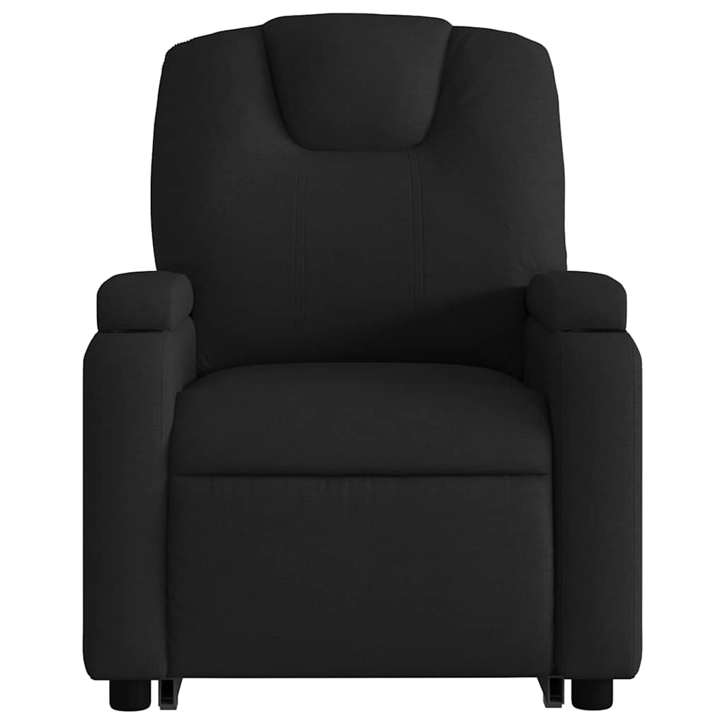 Poltrona de massagens reclinável elevatória tecido preto