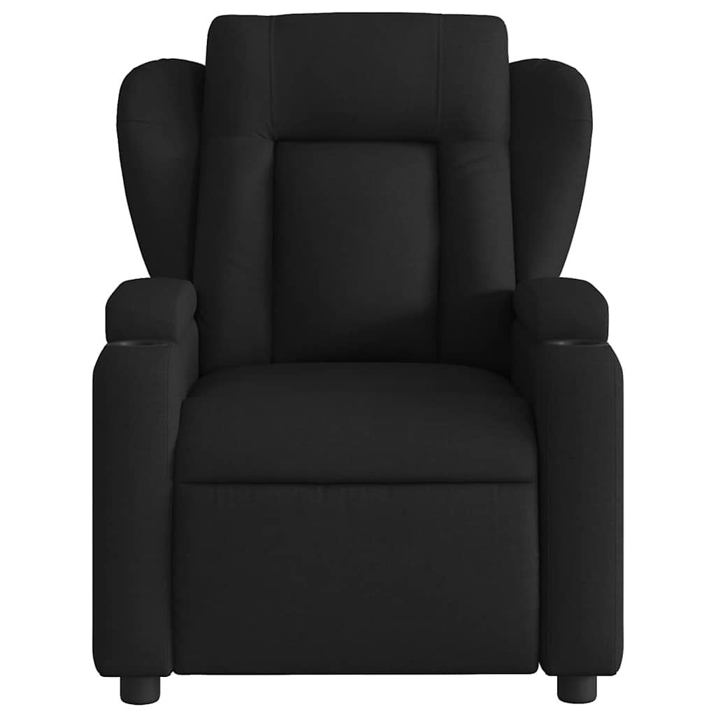 Poltrona elétrica reclinável tecido preto