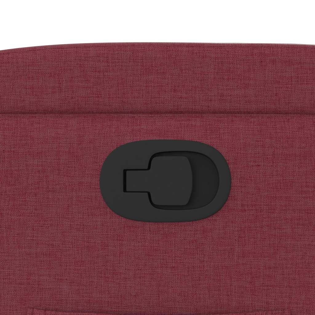 Poltrona reclinável elevatória tecido vermelho tinto