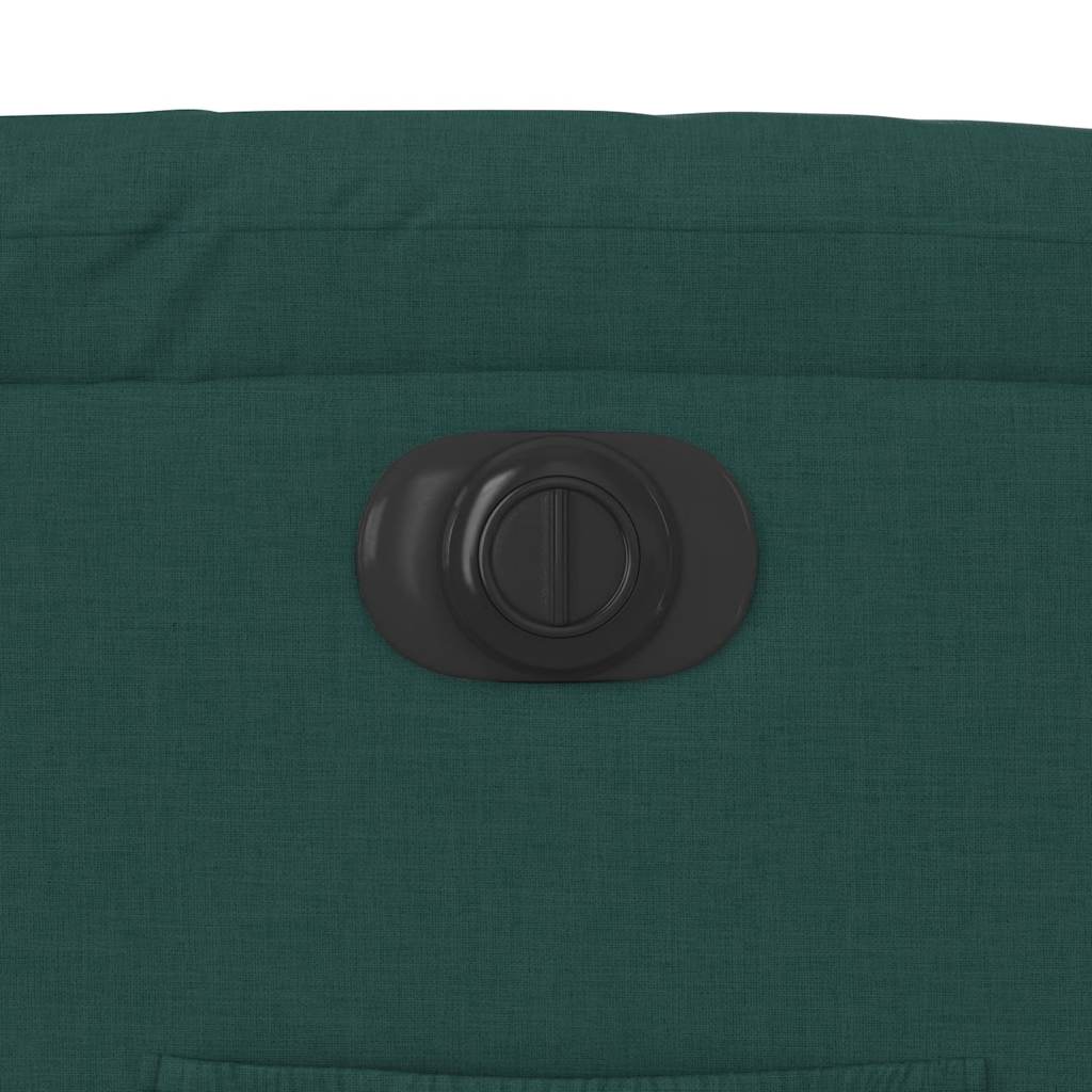 Poltrona elétrica reclinável tecido verde-escuro