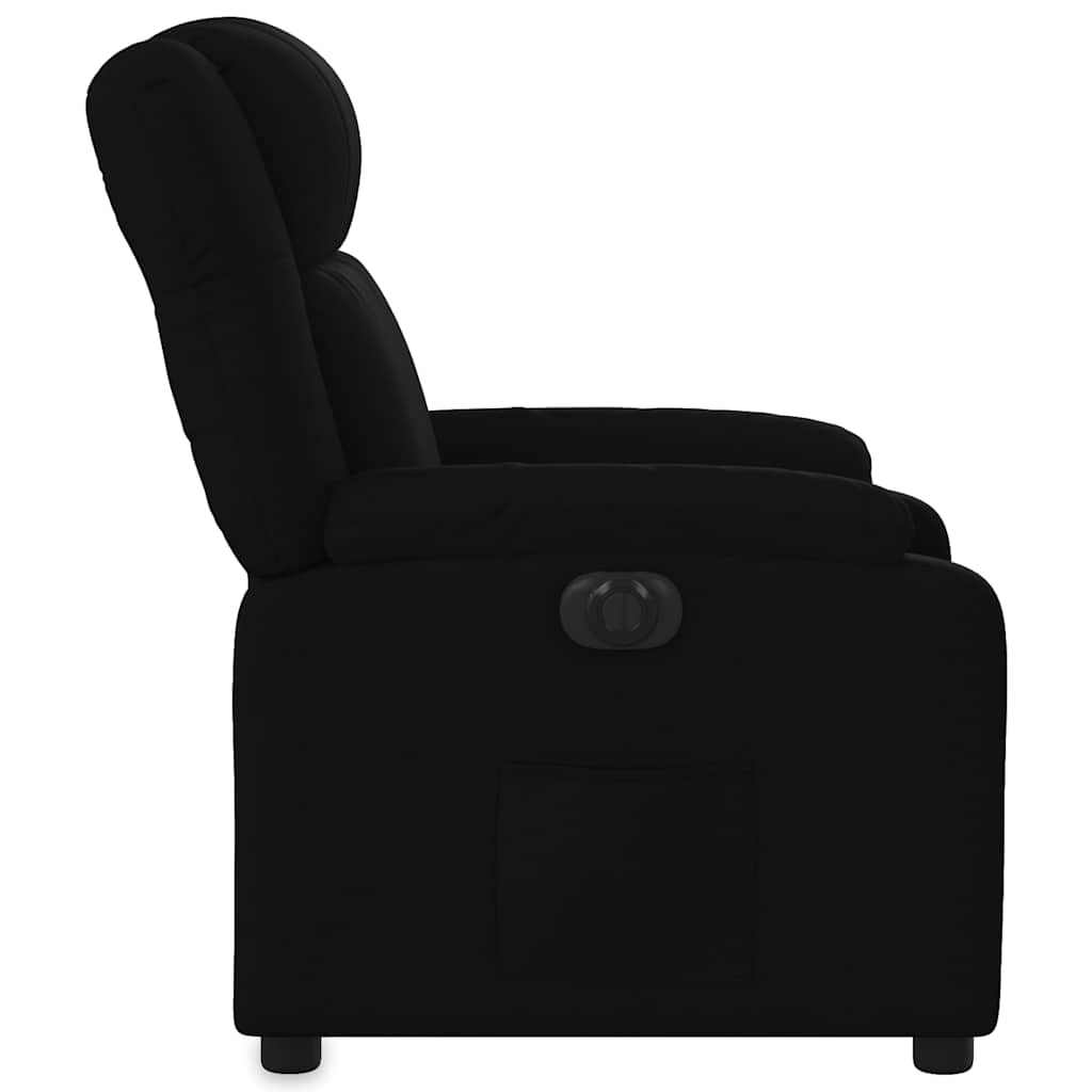 Poltrona elétrica reclinável tecido preto