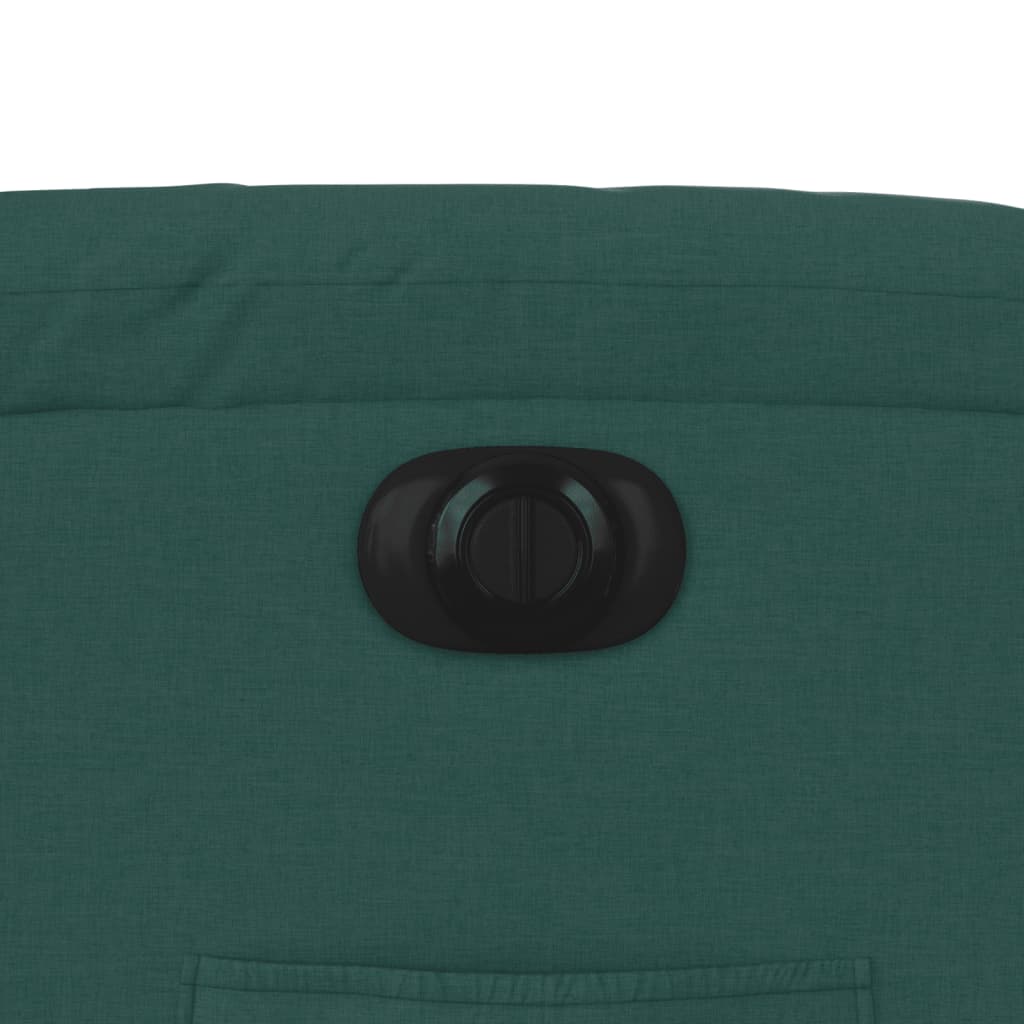 Poltrona elétrica reclinável tecido verde-escuro