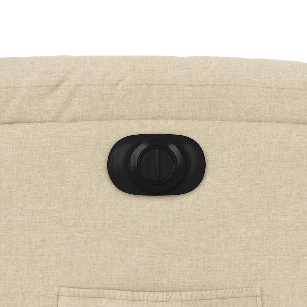 Poltrona reclinável elétrica tecido cor creme