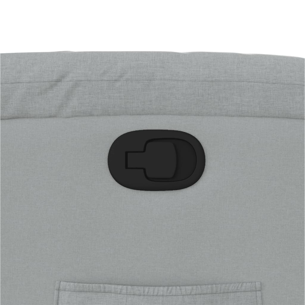 Poltrona reclinável elevatória tecido cinzento-claro