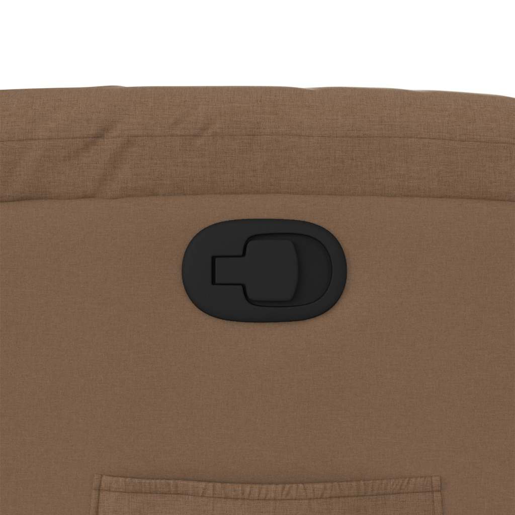 Poltrona reclinável elevatória tecido castanho