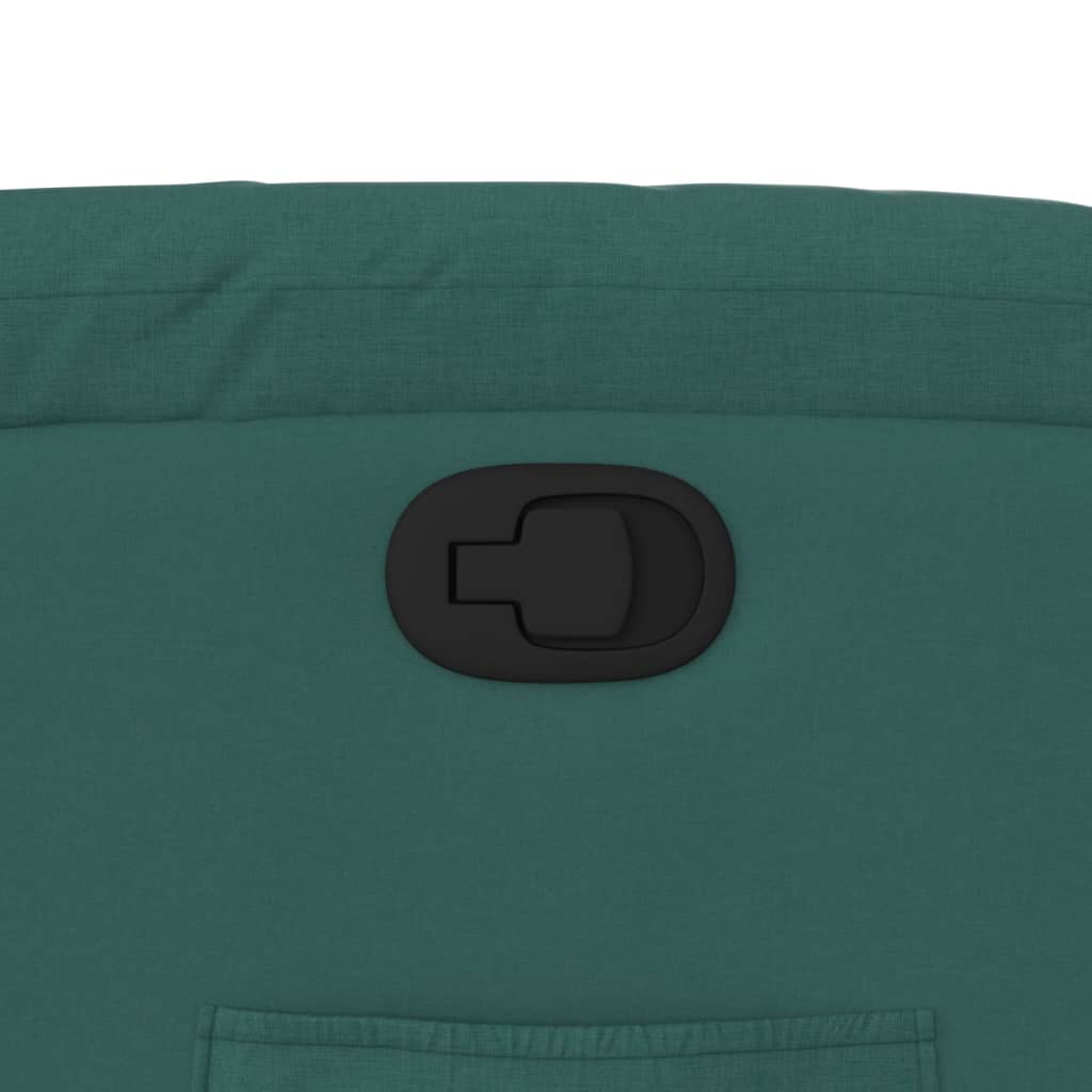 Poltrona reclinável elevatória tecido verde-escuro