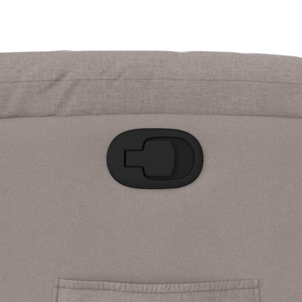 Poltrona reclinável elevatória tecido cinzento-acastanhado