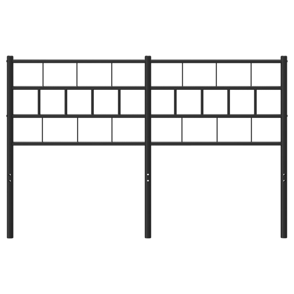 Cabeceira de cama 140 cm metal preto