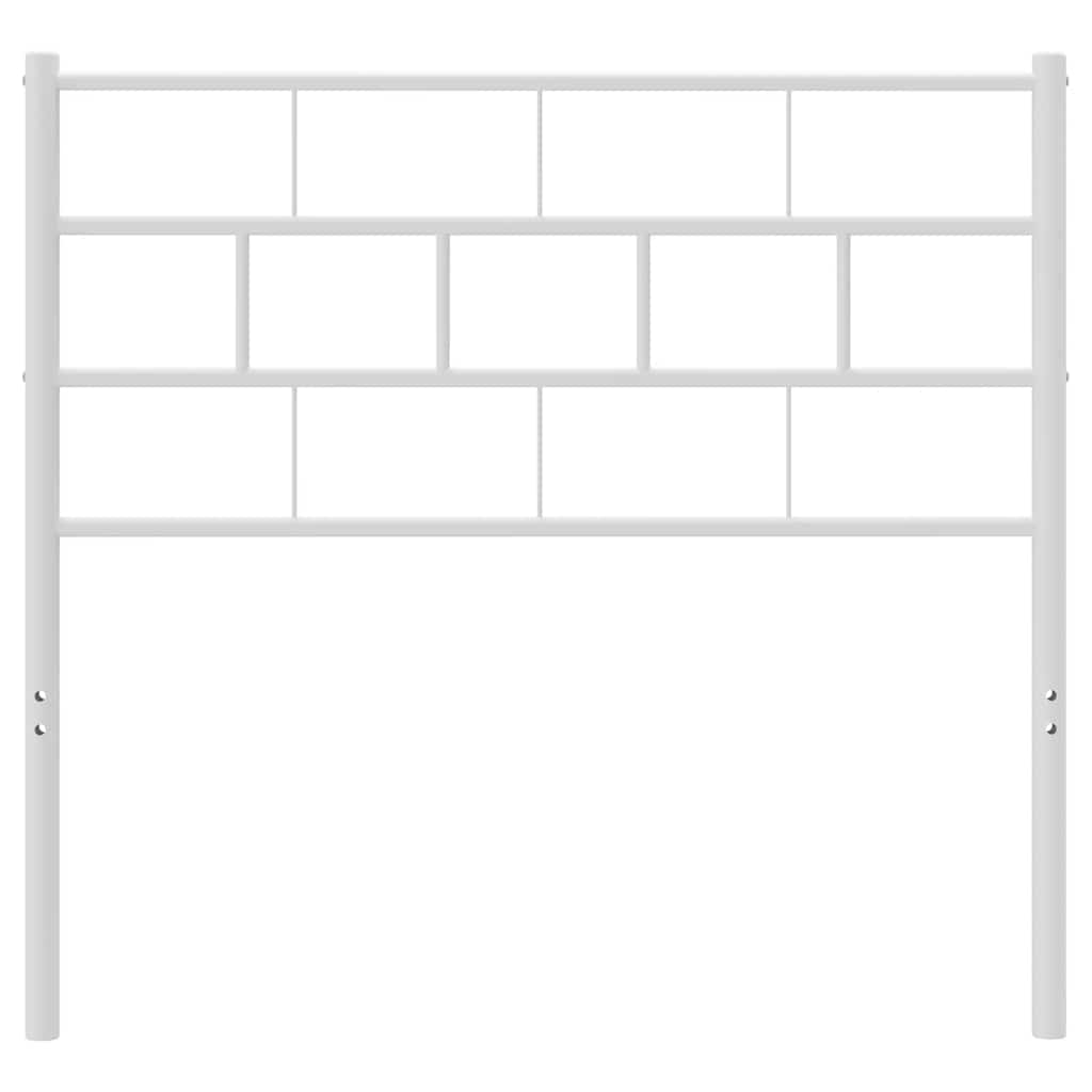 Cabeceira de cama 107 cm metal branco