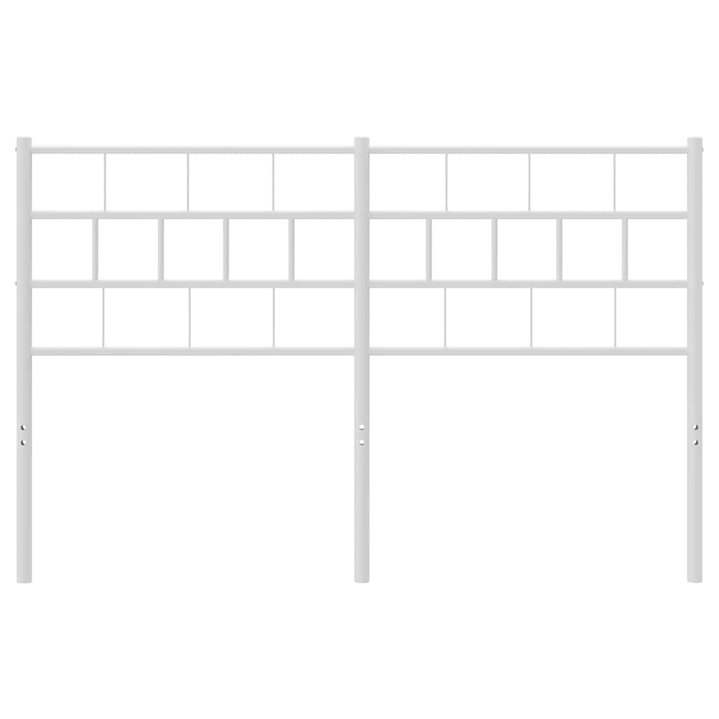 Cabeceira de cama 135 cm metal branco