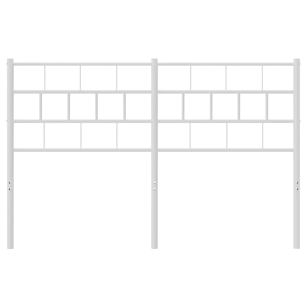 Cabeceira de cama 150 cm metal branco