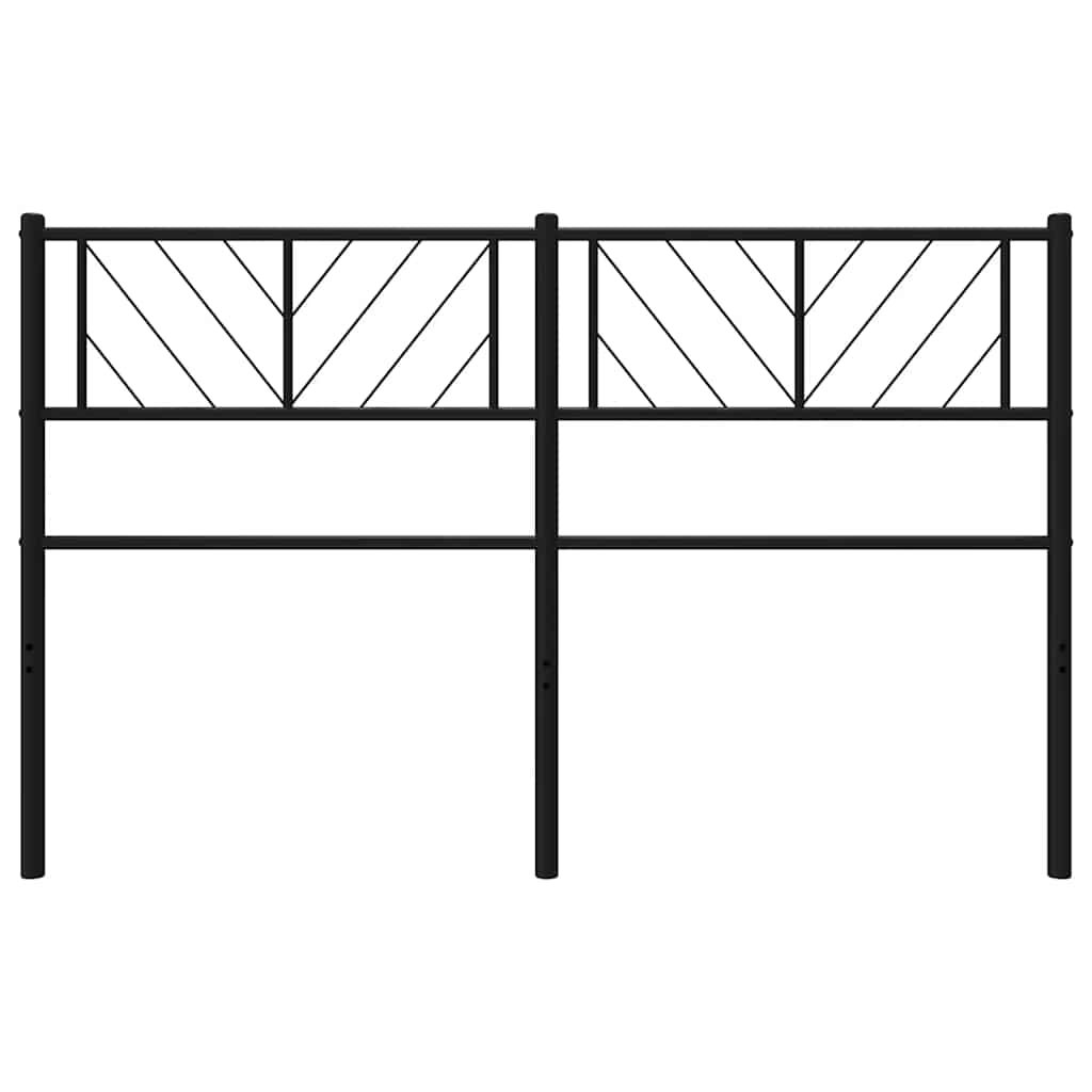 Cabeceira de cama 135 cm metal preto