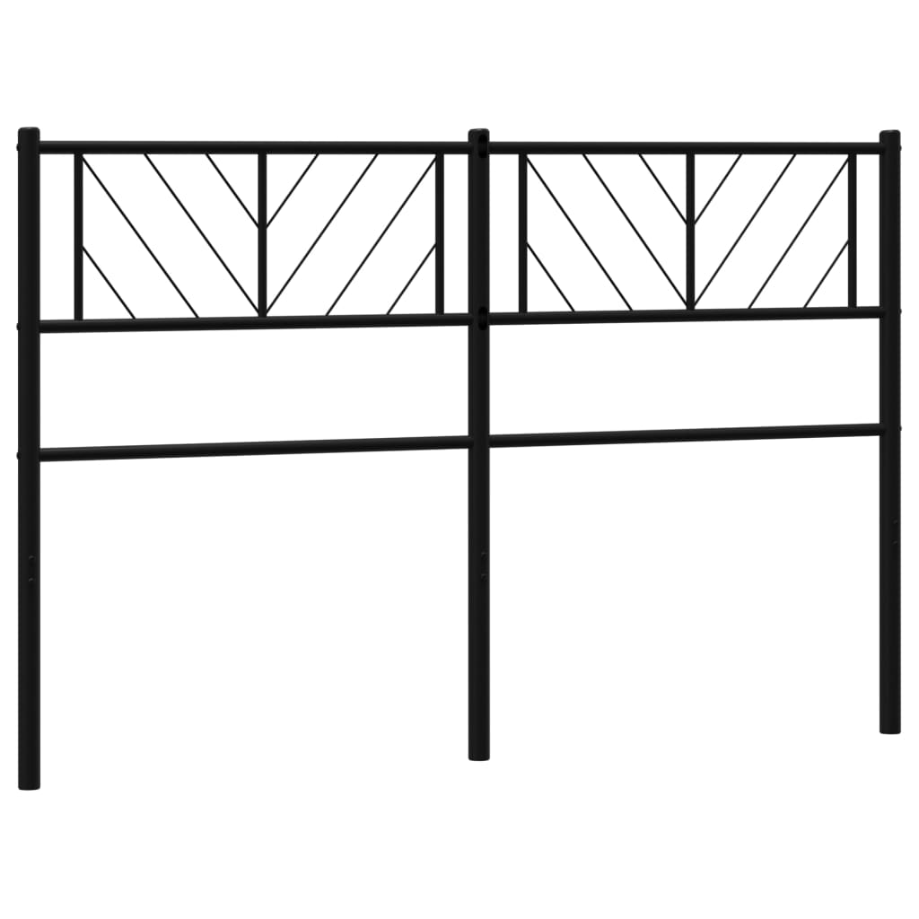 Cabeceira de cama 140 cm metal preto