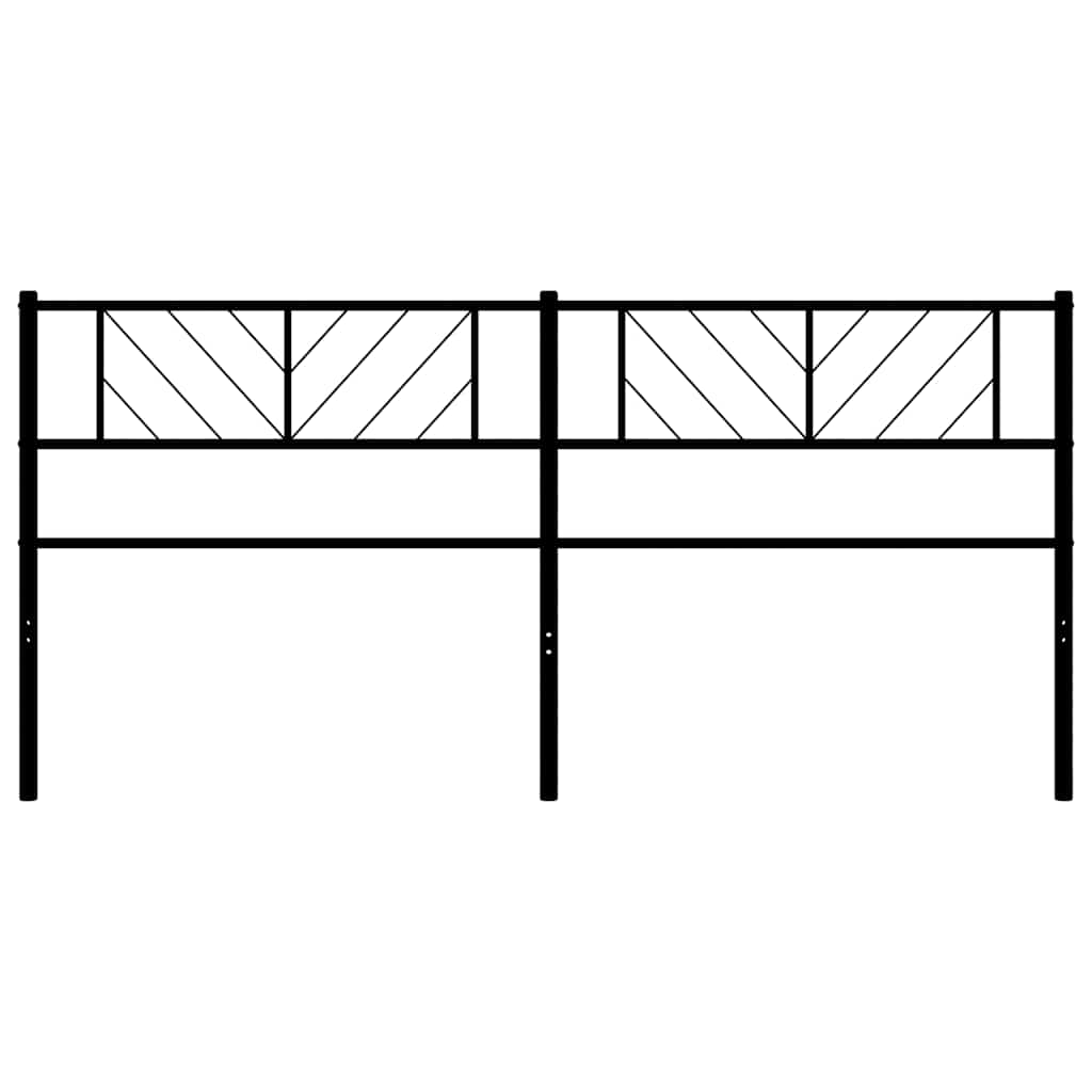 Cabeceira de cama 180 cm metal preto