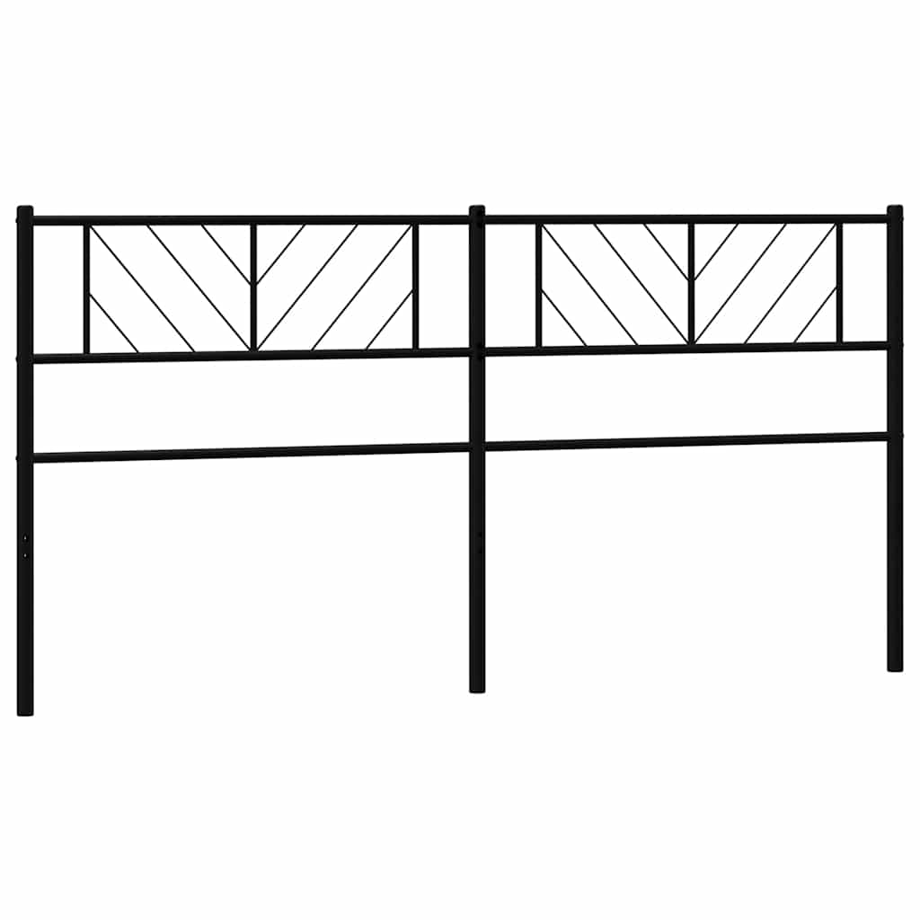 Cabeceira de cama 180 cm metal preto
