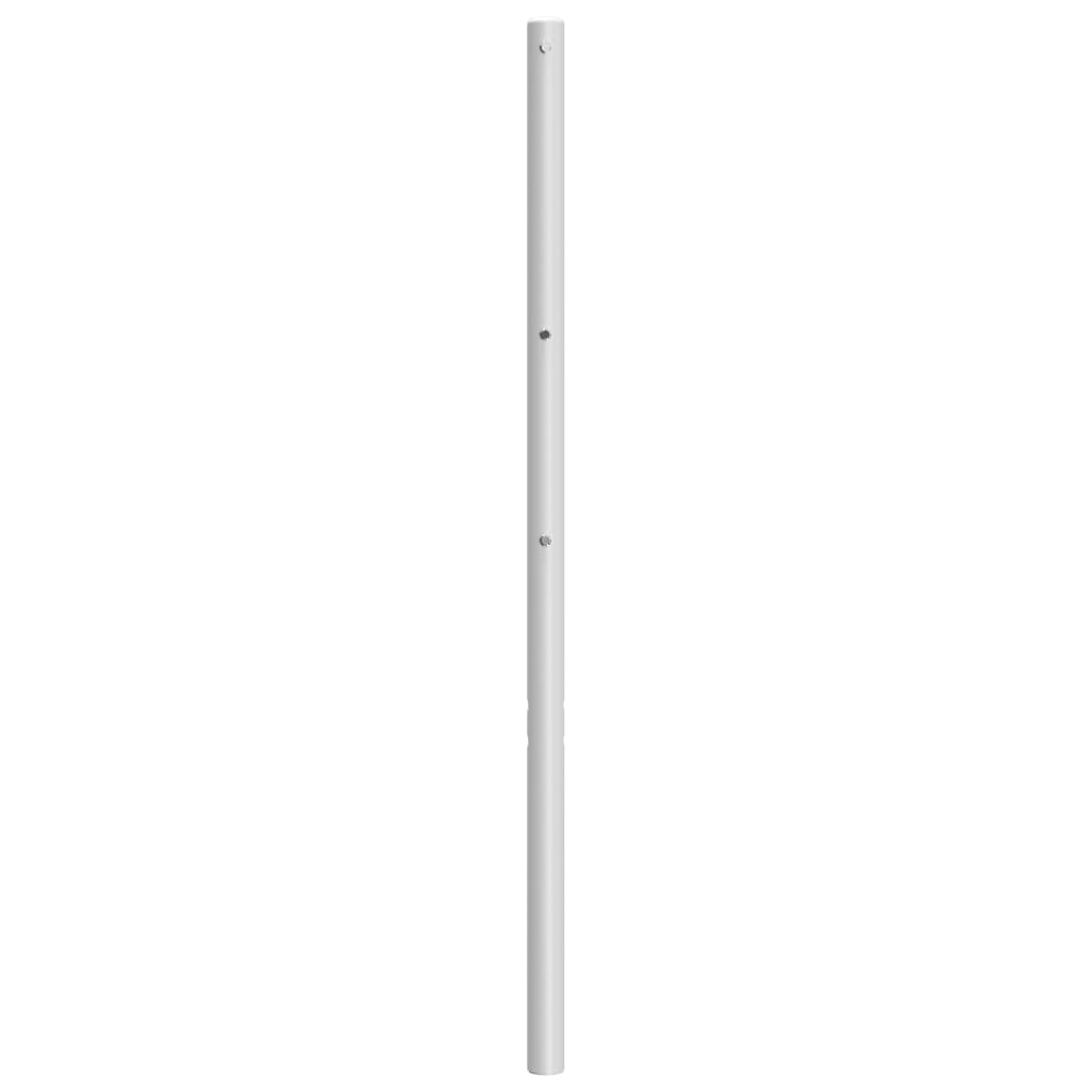 Cabeceira de cama 200 cm metal branco