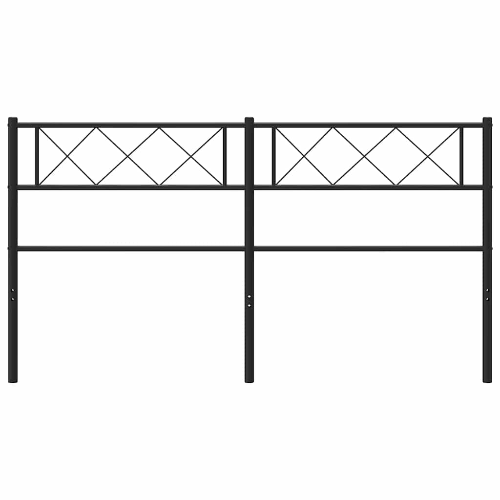 Cabeceira de cama 135 cm metal preto