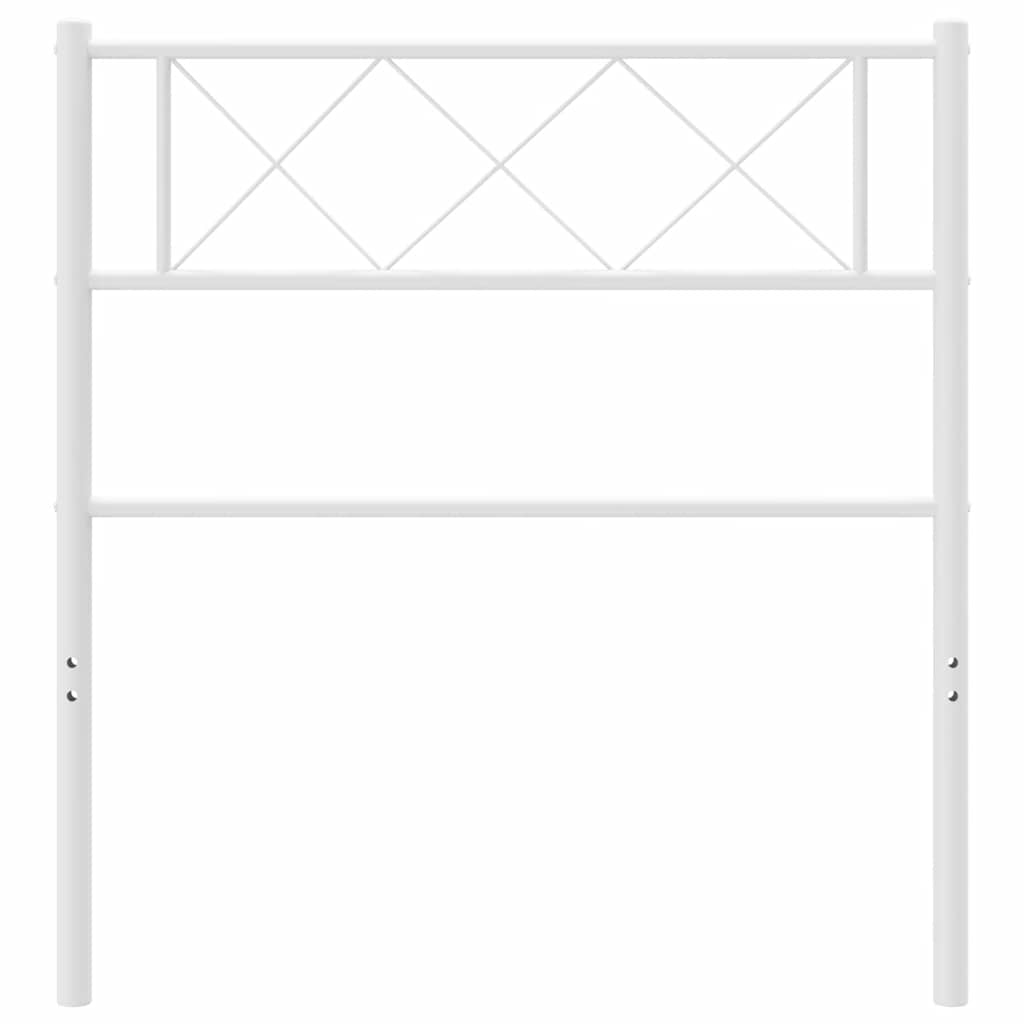 Cabeceira de cama 100 cm metal branco