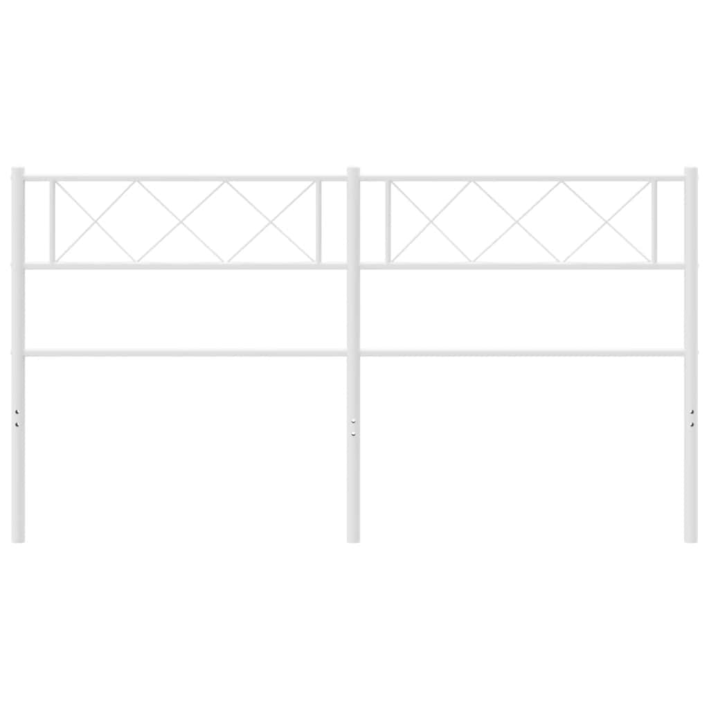 Cabeceira de cama 135 cm metal branco