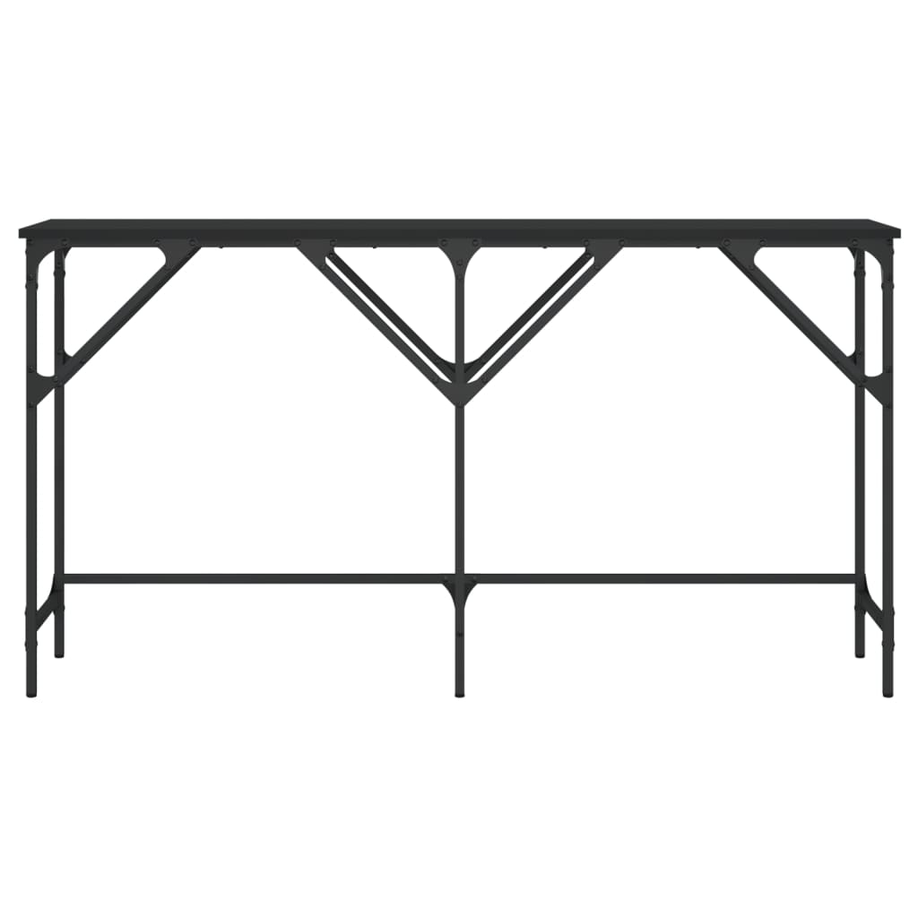 Mesa consola 140x29x75 cm derivados de madeira preto
