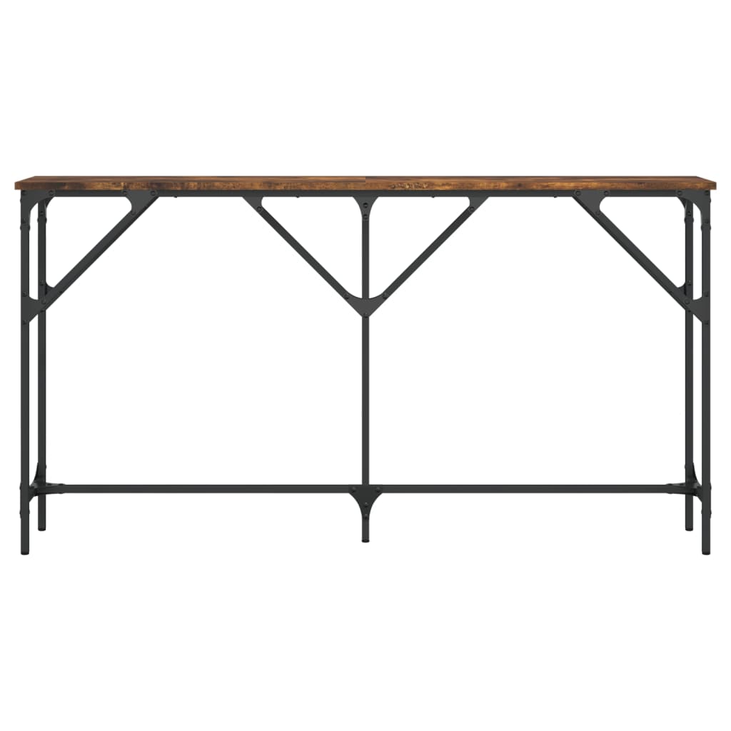 Mesa consola 140x23x75 cm derivados de madeira carvalho fumado