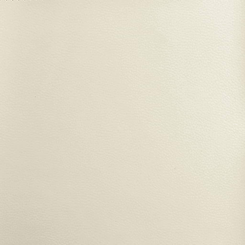 Poltrona reclinável couro artificial cor creme