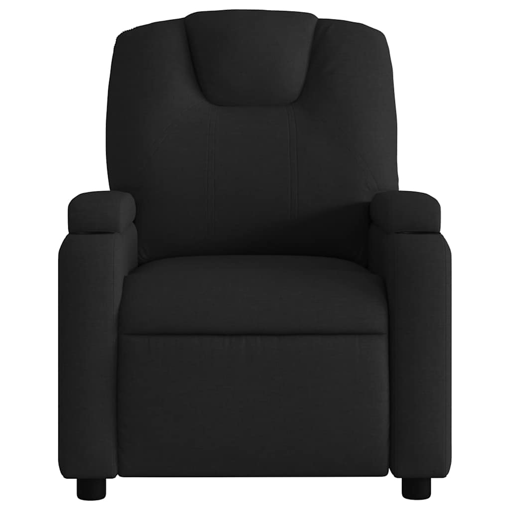 Poltrona de massagens reclinável tecido preto