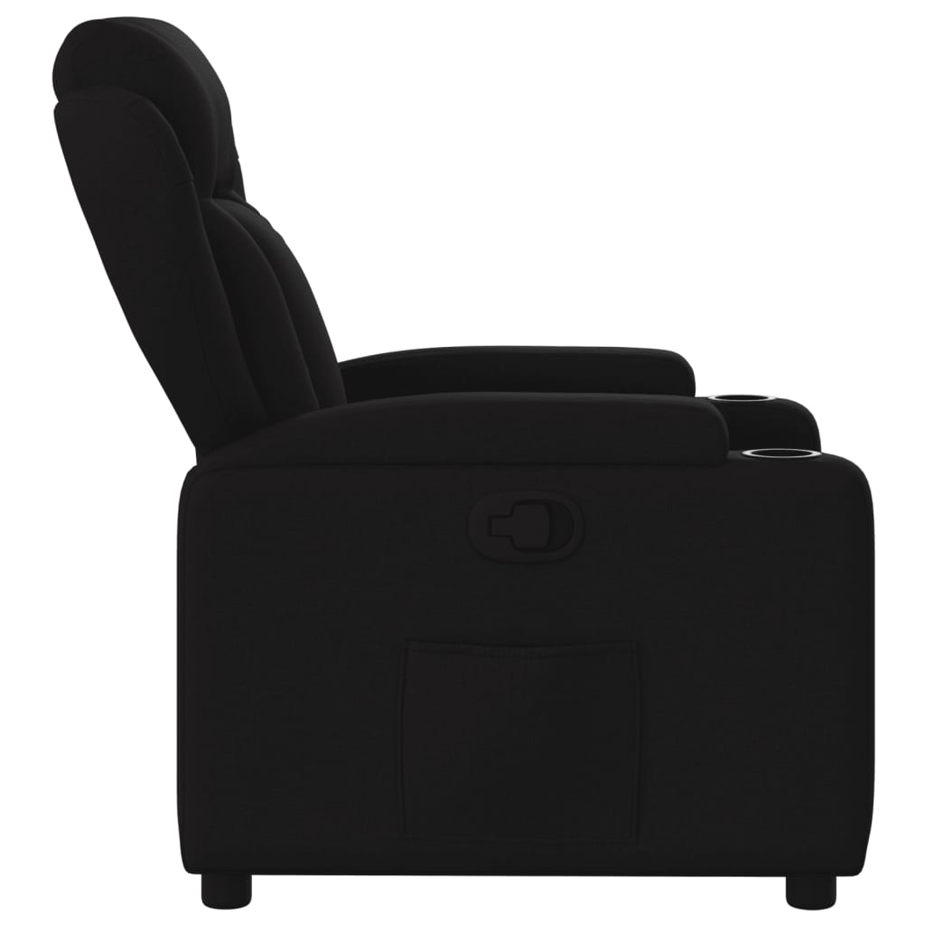 Poltrona reclinável tecido preto