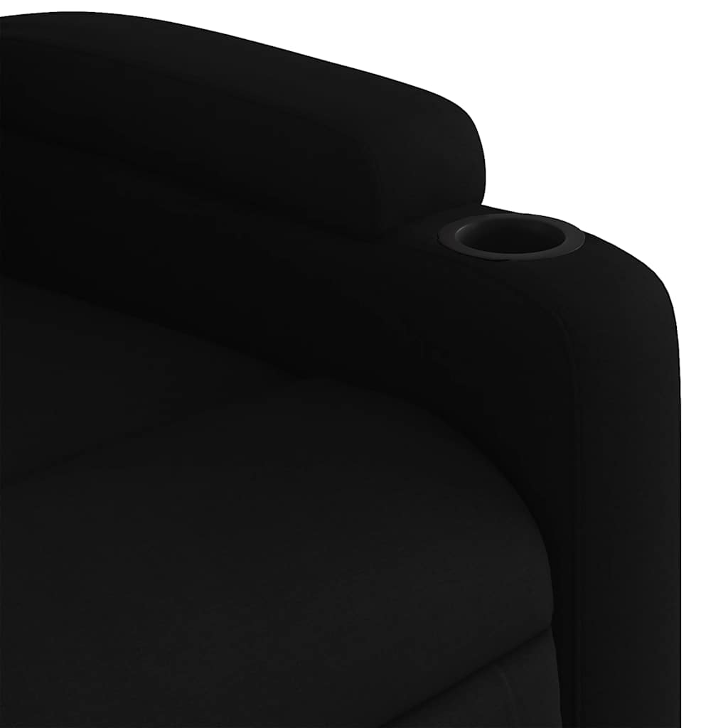 Poltrona de massagens reclinável tecido preto