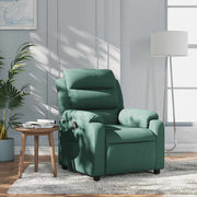 Poltrona reclinável tecido verde-escuro