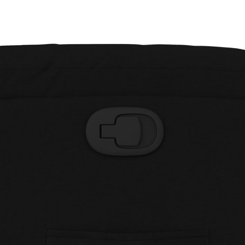 Poltrona reclinável tecido preto