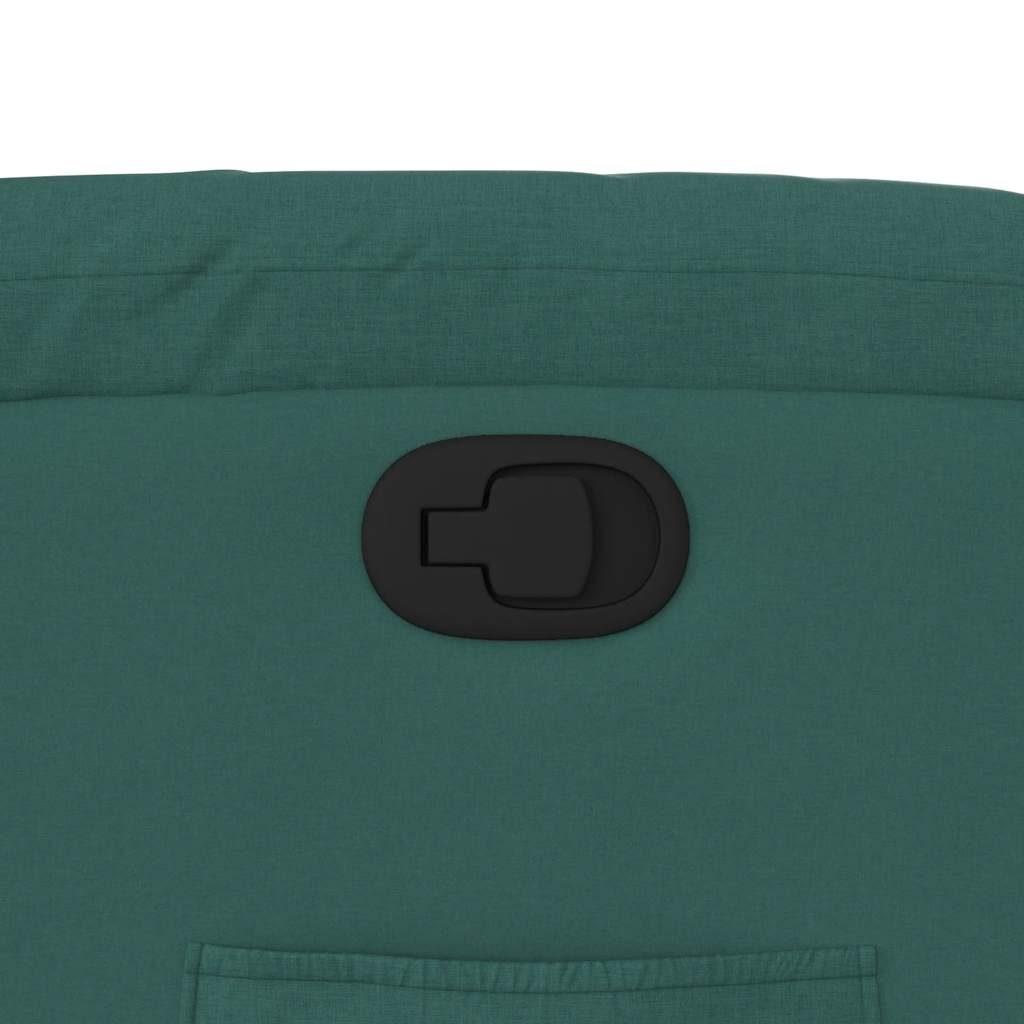 Poltrona reclinável tecido verde-escuro