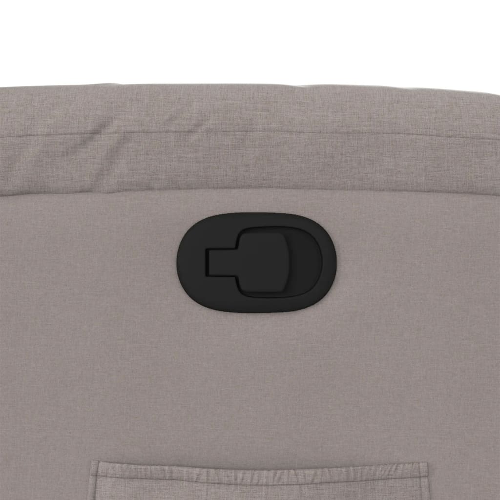 Poltrona reclinável tecido cinzento-acastanhado