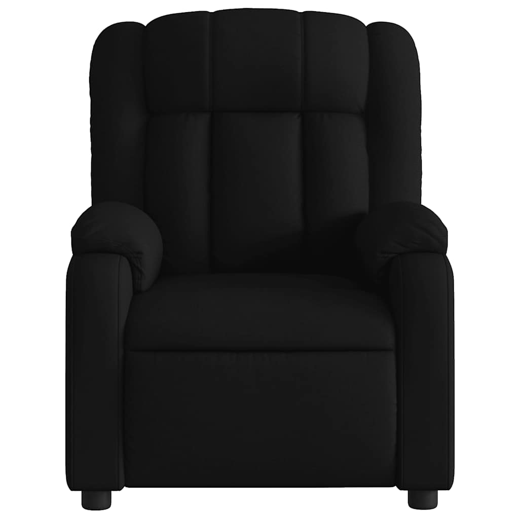 Poltrona de massagens reclinável tecido preto