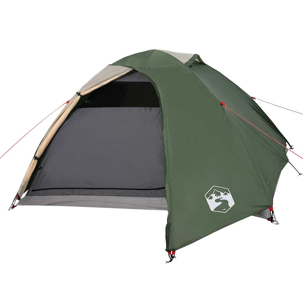 Tenda de campismo cúpula para 4 pessoas impermeável verde