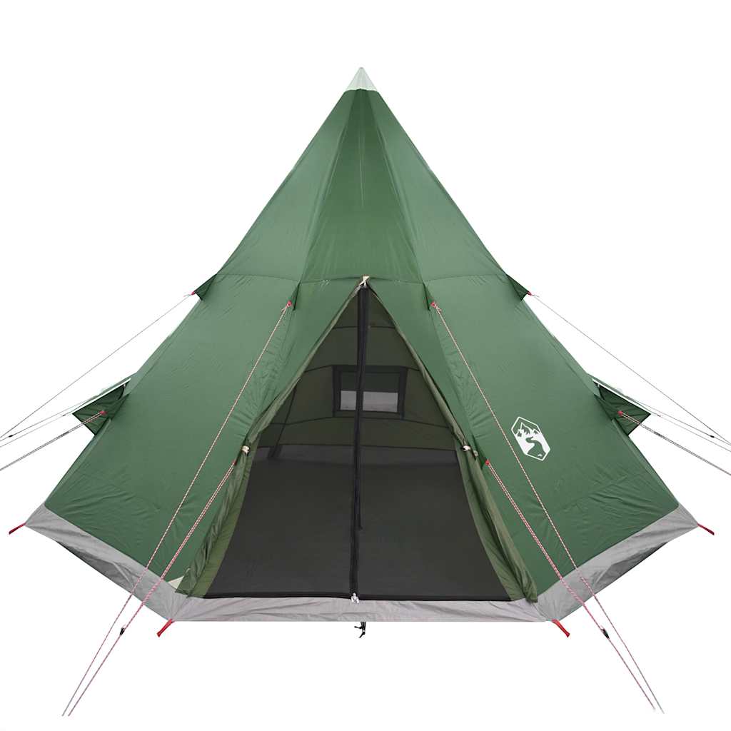Tenda de campismo tipi para 4 pessoas impermeável verde