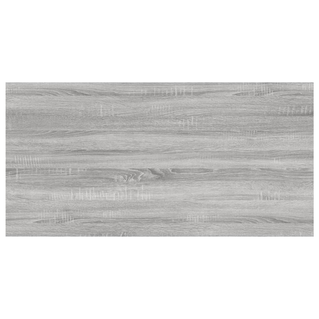 Prateleiras de parede 4pcs derivados de madeira cinzento sonoma